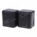 Baodi D12 180 Degree Rotation Digital Mini Speakers - Black (2 PCS) Baodi D12 180 Degree Rotation Digital Mini Speakers - Black (2 PCS)