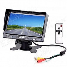 7" TFT LCD 2-CH Digital Rear View Monitor w/ Sunshade + Remote Control (PAL & NTSC) 7" TFT LCD 2-CH Digital Rear View Monitor w/ Sunshade + Remote Control (PAL & NTSC)