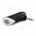 D8 1103 Mini Car 3.5mm Jack Plug Bluetooth V3.0 Hands-free Audio Receiver w/ Stereo Output - Black D8 1103 Mini Car 3.5mm Jack Plug Bluetooth V3.0 Hands-free Audio Receiver w/ Stereo Output - Black