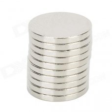 16 x 2mm Super Strong NdFeB Round Magnets - Silver (10 PCS) 16 x 2mm Super Strong NdFeB Round Magnets - Silver (10 PCS)