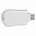 Micro USB 5-Pin TF / Micro SD OTG Card Reader for Samsung / HTC / BlackBerry - White (8GB)