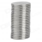 Round Strong Drawing NdFeB Magnets - Silver (20 PCS)