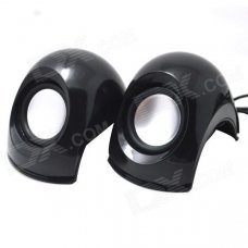 WLD FS-24 2 x 3W Mini Wired Speaker w/ USB 2.0 / 3.5mm for Laptops / Computers - Black WLD FS-24 2 x 3W Mini Wired Speaker w/ USB 2.0 / 3.5mm for Laptops / Computers - Black