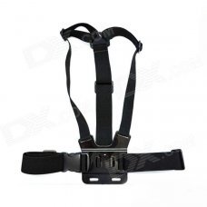 HGYBEST Eelastic Chest Strap and Head Strap Set for GOPRO - Black HGYBEST Eelastic Chest Strap and Head Strap Set for GOPRO - Black