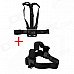 HGYBEST Eelastic Chest Strap and Head Strap Set for GOPRO - Black HGYBEST Eelastic Chest Strap and Head Strap Set for GOPRO - Black