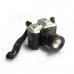 Z505 Camera Style Butane Gas Lighter - Black + Silver