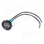 Waterproof 12~24V Motorcycle 0.8" Screen 3-Digit Digital Voltmeter - Black + Blue