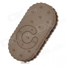 S-What Biscuit Shaped 3.5mm MP3 Player w/ TF - Brown S-What Biscuit Shaped 3.5mm MP3 Player w/ TF - Brown