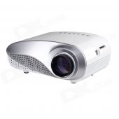 H60 Mini Multimedia LED Projector w/ TV, VGA, AV, HDMI, SD + Remote Control - White
