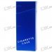 Lady's Aluminum Alloy Cigarette Case - Blue (Holds 10)