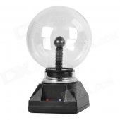 6" Magic Party Christmas Gift Static Plasma Lightning Ball Sphere - Black