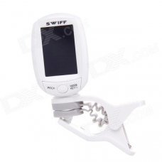 A3 1.3" LCD Clip On Chromatic Tuner for Guitar / Bass / Violin / Ukulele - White A3 1.3" LCD Clip On Chromatic Tuner for Guitar / Bass / Violin / Ukulele - White