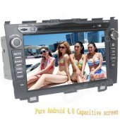 LsqSTAR 8" Android Capacitive Screen 2-Din Car DVD Player w/ GPS FM BT Wifi SWC TV AUX for Honda CRV