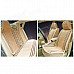 EL14042701 Summer Viscose Car Seat Cushion Set - Beige + Brown EL14042701 Summer Viscose Car Seat Cushion Set - Beige + Brown