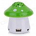 SLANG F28 Mini Mushroom Rechargeable Media Player Speaker w/ RGB LED / USB 2.0 / TF / FM - Green SLANG F28 Mini Mushroom Rechargeable Media Player Speaker w/ RGB LED / USB 2.0 / TF / FM - Green