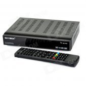 SKYBOX F6 2.7" Screen 1080P HD Digital Satellite Receiver w/ Remote Controller - Black (2 x AAA)