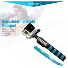 TELESIN C00935 42.5" Retractable Remote Monopod for Gopro Hero 4/ 2 / 3 / 3+ / 4 - Black + Blue TELESIN C00935 42.5" Retractable Remote Monopod for Gopro Hero 4/ 2 / 3 / 3+ / 4 - Black + Blue
