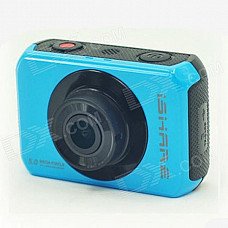 ishare S200 2.0" LCD CMOS 1080P Full HD Waterproof Camera for Bike / Surfing / Outdoor Sports - Blue ishare S200 2.0" LCD CMOS 1080P Full HD Waterproof Camera for Bike / Surfing / Outdoor Sports - Blue