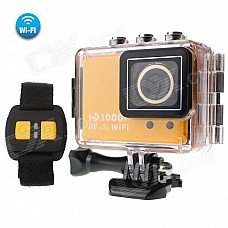 CAM AT200 1.5 TFT Screen 50M Waterproof 1080P Full HD 5.0MP CMOS Remote Control Wi-Fi Sports Camera CAM AT200 1.5 TFT Screen 50M Waterproof 1080P Full HD 5.0MP CMOS Remote Control Wi-Fi Sports Camera