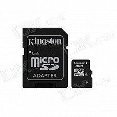 Kingston 8GB microSDHC Class 4 Flash Memory Cards with SD Adapter SDC4/8GB