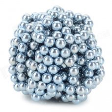 DIY 5mm NdFeB Magnetic Balls Educational Toy - Silver (432 PCS)