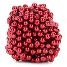DIY 5mm NdFeB Magnetic Balls Educational Toy - Red (432 PCS) DIY 5mm NdFeB Magnetic Balls Educational Toy - Red (432 PCS)