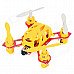 WLtoys V292 Outdoor 2.4GHz Mini 4-CH 6-Axis R/C Aircraft w/ Gyro - Yellow WLtoys V292 Outdoor 2.4GHz Mini 4-CH 6-Axis R/C Aircraft w/ Gyro - Yellow