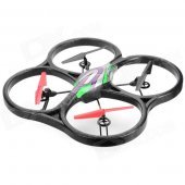 WLtoys V333 2.4GHz 4-CH Radio Control UFO Bubble Quadcopter R/C Helicopter - Purple + Green