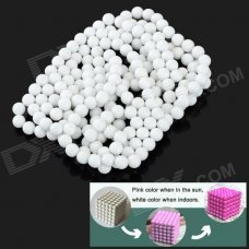 DIY 5mm NdFeB Magnetic Balls Educational Toy - White (216 PCS) DIY 5mm NdFeB Magnetic Balls Educational Toy - White (216 PCS)