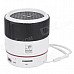 SLANG WS-A88 Lens Style Rechargeable Multimedia Player Speaker w/ USB 2.0 / TF / FM - White + Black SLANG WS-A88 Lens Style Rechargeable Multimedia Player Speaker w/ USB 2.0 / TF / FM - White + Black
