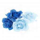 Romantic Rose Scented Soap Petals for Valentines Day / Wedding - Blue + Light Blue