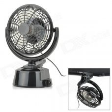 Lileng 823 Adjustable 3-Blade 2-Mode USB 2.0 Powered Mini Fan - Black (107cm-Cable / 4 x AA)