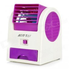 INFORMYI Fragrant USB Air Conditioner Fan - White + Purple INFORMYI Fragrant USB Air Conditioner Fan - White + Purple