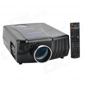 VisionTek XP728LUWX 1280 x 768 2-HDMI & 2-USB Ports HD R/C Home Theater LED Projector Set (2 x AAA)