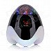 SLANG TY-030 Rechargeable Multimedia Player Speaker w/ RGB LED / USB 2.0 / TF / FM - Black + White SLANG TY-030 Rechargeable Multimedia Player Speaker w/ RGB LED / USB 2.0 / TF / FM - Black + White