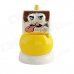 Fun Ceramic Cartoon Closestool Style Ashtray w/ Water Flush - Yellow + White Fun Ceramic Cartoon Closestool Style Ashtray w/ Water Flush - Yellow + White