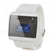 2S 1" OLED Waterproof Bluetooth V3.0 Wrist Watch - White