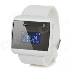2S 1" OLED Waterproof Bluetooth V3.0 Wrist Watch - White