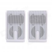 Jeway JS-3115 2.0 Channel Fashion Speakers Set for Laptop / Tablet PC - Silver + White