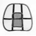 HY01 Mesh Massage Car Seat Cushion Waist Pad - Black