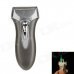6752 Creative Razor Shape Fashion Wind-proof Refillable Butane Jet Lighter - Gray + Silver 6752 Creative Razor Shape Fashion Wind-proof Refillable Butane Jet Lighter - Gray + Silver
