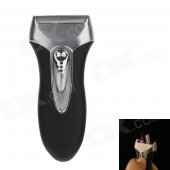 6752 Creative Razor Shape Fashion Wind-proof Refillable Butane Jet Lighter - Black + Silver