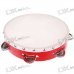Hard Plastic Leather Tambourine - Random Color