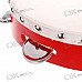 Hard Plastic Leather Tambourine - Random Color