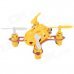 Wltoys V282 Mini 4-CH 2.4GHz Radio Control R/C Flying Saucer w/ Gyro - Yellow Wltoys V282 Mini 4-CH 2.4GHz Radio Control R/C Flying Saucer w/ Gyro - Yellow