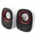 WLD FS-34 2 x 3W Mini Speakers for Laptops / Computers - White + Red + Black WLD FS-34 2 x 3W Mini Speakers for Laptops / Computers - White + Red + Black