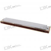 Stainless Steel 28-Hole Wide Range Harmonica