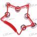 Hard Plastic Star Shaped Tambourines (Color Assorted)