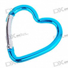 Aluminum Alloy Heart Shaped Carabiner Clip (Assorted Color)