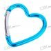 Aluminum Alloy Heart Shaped Carabiner Clip (Assorted Color)